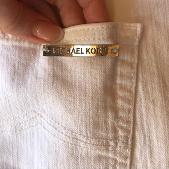 Micheal Kors white skinny jeans low rise stretch size 6 - Picture 7 of 8